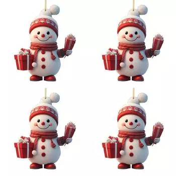 # Снеговик Рождественская елка Подвеска Мини Подвесные украшения Подарки для вечеринок (Стиль Б)