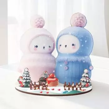 Снеговик украшения деревянные рождественские настольные украшения DIY сборка мультяшный снеговик украшение для домашнего офиса декор A