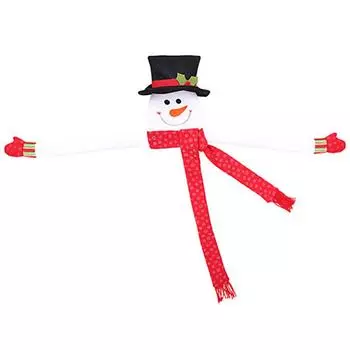 Снеговик Верхушки для рождественской елки Большой снеговик обниматель Верхушка для елки Рождественский декор для вечеринки