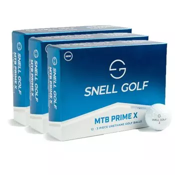 Snell Golf Snell Golf Ball MTB PRIME X Urethane Cover Flying Spin 2023 Модель Японский оригинальный продукт 3 дюжины (белый)