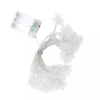 Снежинка гирлянда свадебная рождественская вечеринка украшение лампа лента праздничное декоративное освещение реквизит для сада