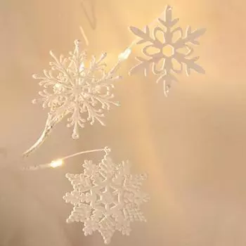 Снежинка многоразовая нетканая ткань праздничное украшение DIY Рождественская елка висит белая снежинка орнамент комплект белый