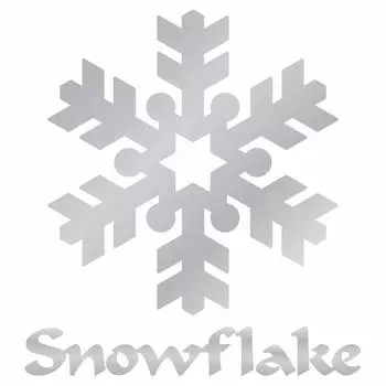 Снежинка Снежинка оконное стекло автомобиля наклейка для резки B nc-smile (Серебряный)