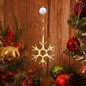 Снежинка украшения елка подвеска 2024 рождественские украшения для дома Навидад новогодняя вечеринка DIY подарок