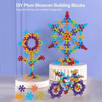 Снежинка взаимосвязанные строительные блоки игрушки разноцветные пластиковые диски строительный набор раннее обучение развивающая игрушка для детей 3+ A