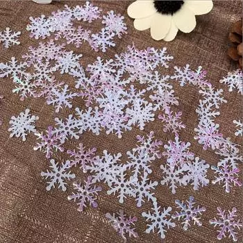 Снежинки Искусственный снег Рождественская елка Украшения для окон Рождественские украшения A