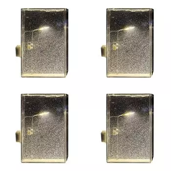 Снежная лампа DIY Снежная Ночная уличная лампа Декоративная для домашнего декора (Теплый свет)