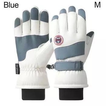 Снежные перчатки с сенсорным экраном, зимние теплые лыжные перчатки, удобные перчатки для верховой езды, рыбалка M