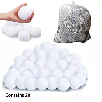 Снежные шары для игрушек детей в помещении, искусственные снежные шары для боя, детские игрушки, набор снежных шаров для боя в помещении, мягкие снежные шары, праздничные принадлежности для родителей и детей One Size