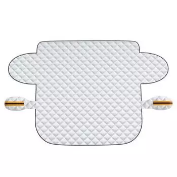 Снежный чехол на лобовое стекло автомобиля с магнитами, устойчивый к солнцу, противоморозный, складной, универсальный, для внедорожников, зимний передний ветрозащитный чехол для защиты от льда A