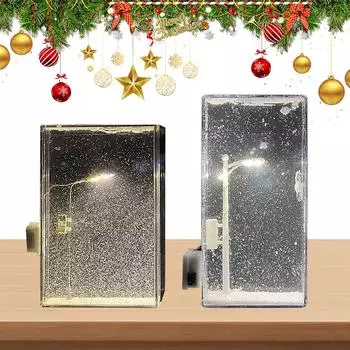 Снежный ночник, ночные уличные фонари, рождественские поделки, снежный ночной светильник, декор, искусство и ремесла, ночные уличные фонари для девочек A