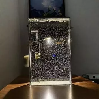 Снежный пейзаж Уличный фонарь Снежинка Лампа DIY Снежная ночь Плавный ночник Материал Пакет Рождественские инструменты для рукоделия