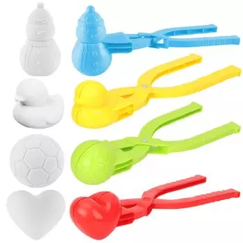 Снежок для памяти Снежок Изготовление снежков Снежок Зимняя игра в снежки Наслаждайтесь снежком Снежок на открытом воздухе Большой набор из 4 предметов: Бой, Изготовитель, Машина, Изготовление,