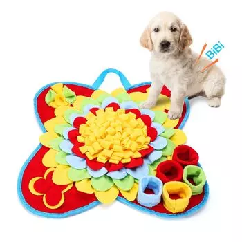 Sniffing Mat for Prevents Fast Eating and Relieves Made of Pet Educational 50 x For Small to Medium Dogs Dogs, Stress, Foldable, Washable, Felt, Toy,