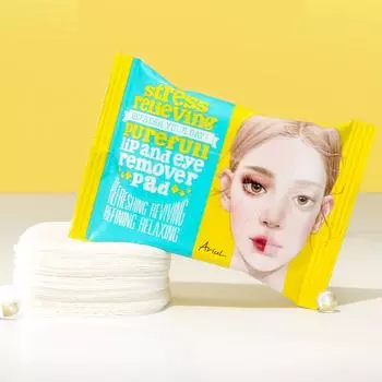 Снимающий стресс Purefull Lip and Eye Remover Pad 55 г (30 подушечек)