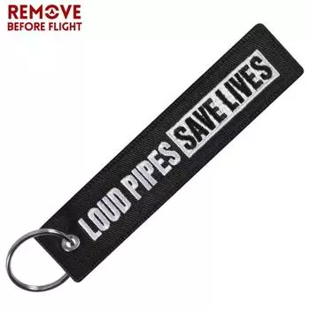 Снимите перед полетом черные громкие трубы, брелки с буквами для спасения жизней, брелки для мотоциклов чёрный