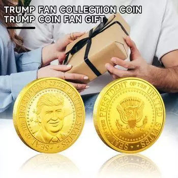 Снимок Трампа, золотая монета в пруфе, высеченная коллекционная памятная монета Трампа, сувенирная монета изобразительного искусства серебряный