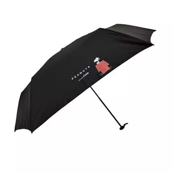 Snoopy Folding для солнечных и дождливых дней. Солнечный и дождливый SNOOPY. Официальный подлинный PEANUTS Peanuts UV UPF UV Water Navy. Милый подарок на день рождения. чёрный