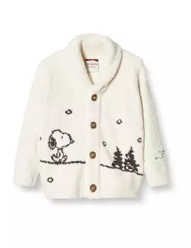 SNOOPY Panel JQDkids Shawl Cardigan PKNT215406 IVR XXS [Gelato Pique]