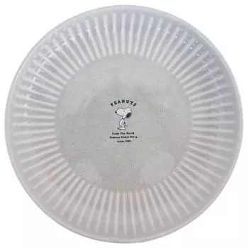Snoopy Plate Curry Plate Pasta Plate 21cm Microwave Safe Dishwasher Safe Stone Gray Made in Japan 614124 Peanuts Approx.