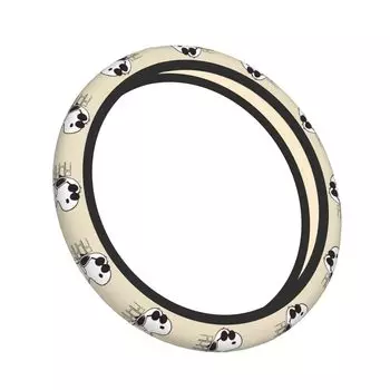 Snoopy Steering Wheel Cover for Cars, Stylish, Anti-Slip, Stain Prevention, Comfortable to the Touch, Free Size