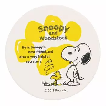 Snoopy Woodstock water absorbing coaster 493507 Peanuts &