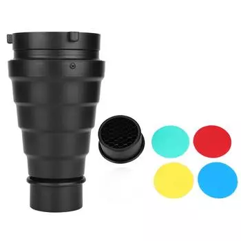 Snoot Honeycomb Grid Light Beam Tube Bowens Mount Filter для студийной стробоскопической вспышки