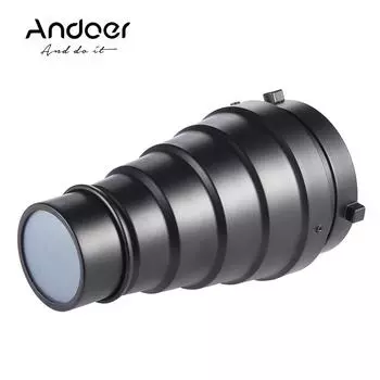 Snoot с сотовой решеткой цвета + комплект геля для моноблока Bowens Mount Strobe