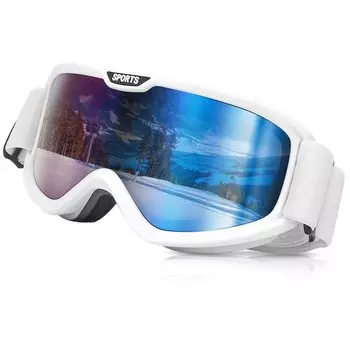 Сноубординг, улучшенные очки OTG с широким обзором, совместимые с УФ-излучением, легкие и подходящие для мужчин и спортивных очков для скалолазания или катания на лыжах [Aokcot]