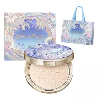 Snow Beauty Осветляющая пудра для ухода за кожей Набор для покупателя Пудра для лица 25 г Сумка Цветочный аромат прозрачный предотвращает шероховатость кожи Можно использовать днем и