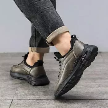 Snow Boots for Men Anti Slip Waterproof Lace Up Winter Shoes Man Casual Work Luxury Cotton Shoe Sale Warm Cold Proof Thick Plush 39