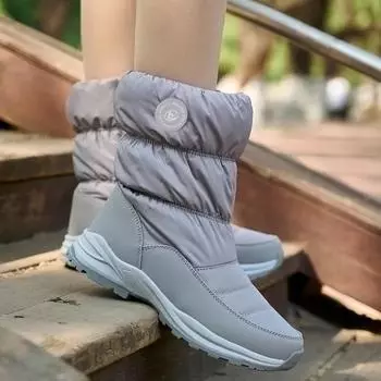 Snow Boots for Women 2025 New Cotton Shoes Winter Plush Booties Thick Sole Women s Shoes Platform Anti Slip Warm Ankle Boots 36