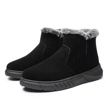 Snow Boots Men s Winter Velvet Thickened Thermal Cotton Shoes 39