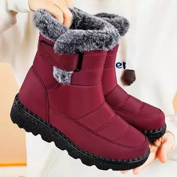 Snow boots women s new winter velvet thickened warm elderly shoes high-top thick-soled snow boots foreign trade women s boots 35