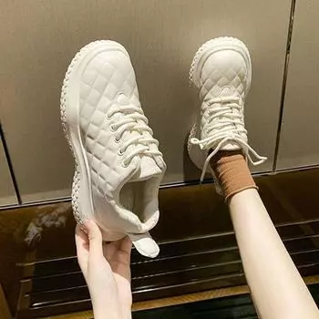 Snow boots women s shoes winter velvet 2025 autumn and winter new one-pedal thickened cotton shoes waterproof and non-slip bread shoes single shoes 35