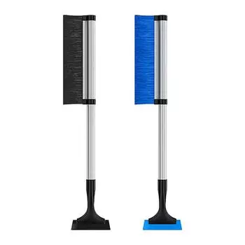 Snow Brush And Ice Scraper Extendable Vehicle Snow Shovel Detachable Ice Scraper With Snow Brush For Car Windshield Vehicle чёрный