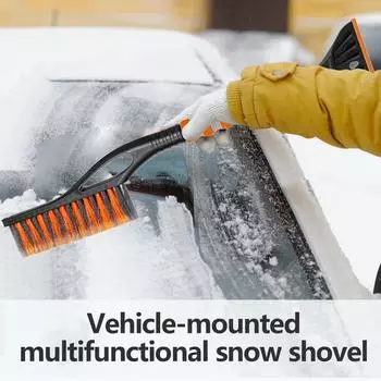 Snow Brush And Ice Scraper Scratch-proof Bristle Snow Brush Car Snow Scraper Winter Car Automotive Exterior Accessories for Car красный