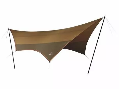 Snow Peak Amenity Tarp Hexa L Set Tarp поддерживает 6 человек УФ-обработка ветрозащита легкий кемпинг на открытом воздухе TP-851SR коричневый