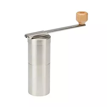 Snow Peak Кофемолка для полевых бариста — ручная кофемолка из нержавеющей стали с регулируемыми жерновами — прочная и портативная кофеварка для кемпинга — Barista-Q