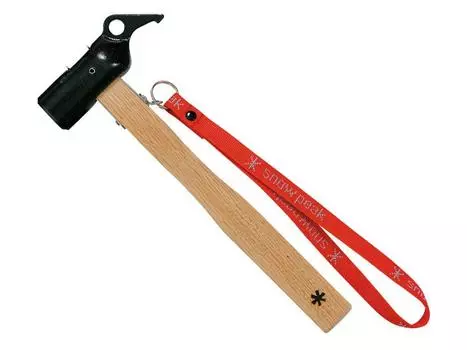 Snow Peak Peg Hammer PRO.S N-002 с ремнем для установки тента для кемпинга на открытом воздухе