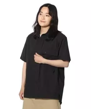 [Snow Peak] Рубашка для активного отдыха TAKIBI Light Ripstop SS Shirt Black