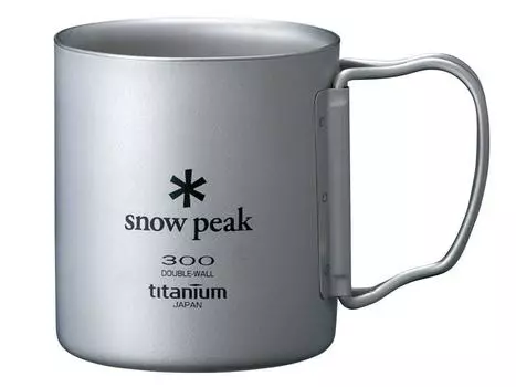 Snow Peak Titanium Double Mug 300 Folding Handle [Capacity 300ml] MG-052FHR