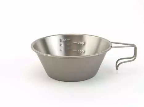 Snow Peak Titanium Sierra Cup Titanium Measuring Cup with Graduated Measuring for and Camping E-104, Cup, Lightweight, Cooking, Outdoors,