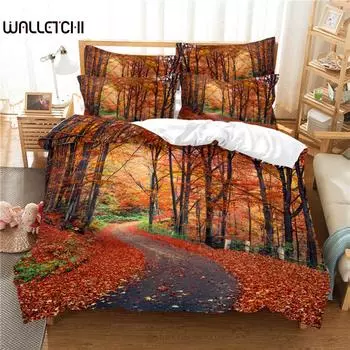 Snow Tree Bedding Set Duvet Cover Set 3d Bedding Digital Printing Bed Linen Queen Size Bedding Set Fashion Design EU single(135x200cm)