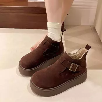 Snow Women Boots Soft Women s Boots Platform Ladies Shoes Fur Keep Warm Boots Ladies New Plus Size Botas Mujer Winter Shoes 35 хаки