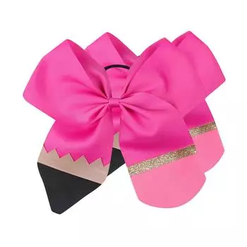 Снова в школу Веревка с бантиком для волос, нарисованная вручную Карандашом Веревка с бантиком для школьницы Для дошкольного детского сада 1-й класс 2-й класс 3-й класс 4-й класс One Size горячий розовый