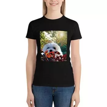 Подснежник Мальтийский - Осенняя легкая футболка Аниме Одежда Большие футболки Футболки Женские S белый