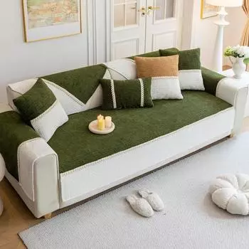 Snowflake Ni Sofa Cushion Four Seasons Universal Non-Slip Seat Cushions High-Grade Leather Sofa Cover Cover Cloth 70*70cm