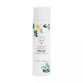Snowfox Herbal Youth Lotus Tonic 120 мл 2 месяца Лосьон Отбеливание Сухая кожа Увлажнение Чувствительная кожа Пушистая Увлажнение Насыщенный тоник Травяной (ок. белый