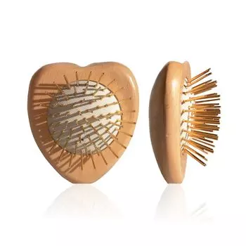 Snowfox Premium FOX Cassa Hair Brush Известный парикмахер и визажист Введение Массаж головы Спа для головы Уход за волосами Подарок [Официальный] Мужской Женский (Сердце)